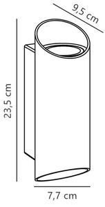 Nordlux - Vonkajšie nástenné svietidlo NICO 2xGU10/35W/230V IP54 antracit