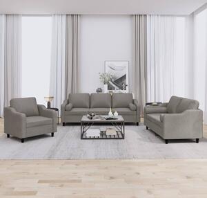 Maison Exclusive – 3-dielna sedacia súprava s vankúšmi, látka v odtieni taupe