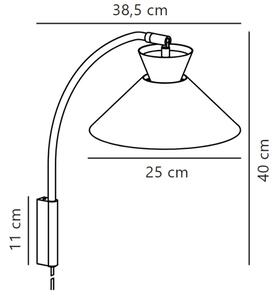 Nordlux - Nástenná lampa DIAL 1xE27/40W/230V biela