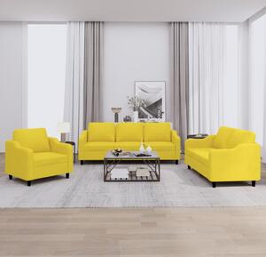 Maison Exclusive – 3-dielna sedacia súprava s vankúmi, svetloltá látka