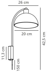 Nordlux - Nástenná lampa ELLEN 1xE14/40W/230V zlatá
