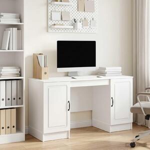 Maison Exclusive – Písací stôl, lesklá biela, 142,5 x 50 x 75 cm, drevotrieska