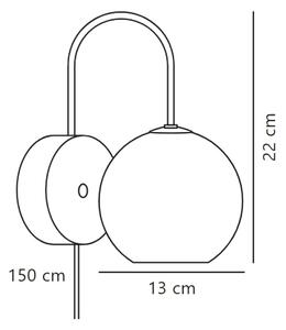 Nordlux - Nástenné svietidlo FRANCA 1xE14/40W/230V