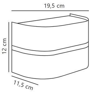 Nordlux - Vonkajšie nástenné svietidlo SIBELIS 1xE27/10W/230V IP44 antracit