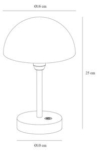 Nordlux - stmievateľná nabíjateľná LED stolná lampa ELLEN LED/2,8W/3,7V IP44 čierna