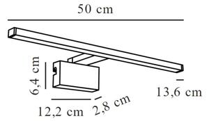 Nordlux -LED Kúpeľňové osvetlenie zrkadla MARLEE LED/8,9W/230V IP44 50 cm chróm