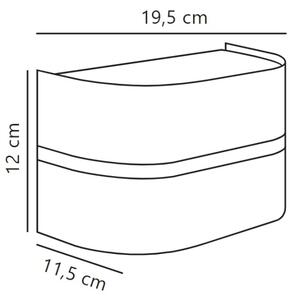 Nordlux - Vonkajšie nástenné svietidlo SIBELIS 1xE27/10W/230V IP44 hnedá