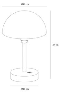 Nordlux - LED stmievateľná nabíjacia stolná lampa ELLEN LED/2,8W/3,7V IP44 zelená