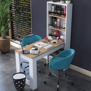 Kalune Design Toaletný stolík Bella biely/orech