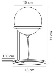 Nordlux - Stolná lampa WILSON 1xG9/5W/230V čierna