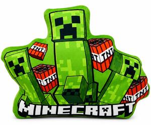 Tvarovaný 3D vankúš Minecraft - Creepers & TNT