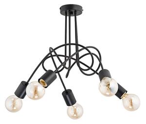 Prisadený luster TANGO 5xE27/60W/230V čierna