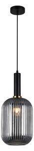 ITALUX PND-5588-1L-BK+SG - Luster na lanku ANTIOLA 1xE27/40W/230V čierna
