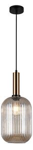ITALUX PND-5588-1L-BRO+AMB - Luster na lanku ANTIOLA 1xE27/40W/230V bronz