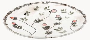 Servírovacie taniere z jemného kostného porcelánu Midnight Flowers, 2 ks