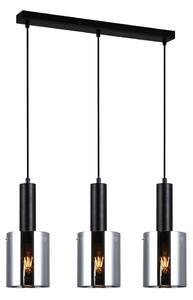 ITALUX PND-5581-3-BK+SG - Luster na lanku SARDO 3xE27/40W/230V čierna