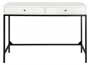 Hector Písací stôl Trewolo 110 cm biely/čierny