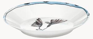 Hlboké taniere z jemného kostného porcelánu Midnight Flowers, 2 ks