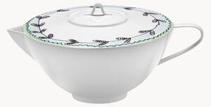 Čajník z jemného kostného porcelánu Midnight Flowers