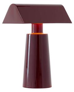 &Tradition Prenosná lampa Caret, dark burgundy 133166A163