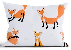 Bavlnená obliečka na vankúš Renforcé 40 × 60 cm - Líšky 02