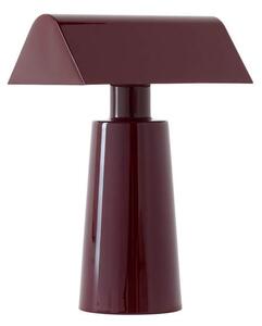 &Tradition Prenosná lampa Caret, dark burgundy 133166A163