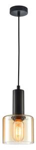 ITALUX PND-65342-1-BK+AMB - Luster na lanku SANTIA 1xE27/40W/230V