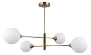 ITALUX PND-55342-4-HB - Luster na tyči EVORA 4xG9/5W/230V mosadz