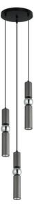 ITALUX PND-14290-3-GR - Luster na lanku ISIDORA 3xGU10/25W/230V antracit/chróm