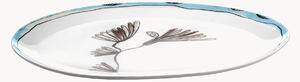 Servírovací tanier z jemného kostného porcelánu Midnight Flowers