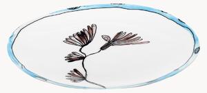 Raňajkové taniere z jemného kostného porcelánu Midnight Flowers, 2 ks