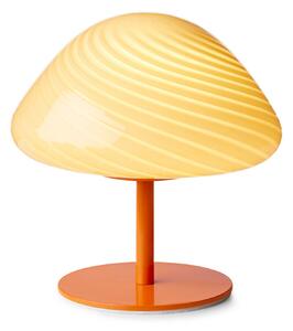 Stolové Lampa Halo Design, Oranžová, Obývacia izba, Sklo