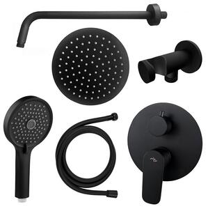 Sprchový set: batéria pod omietku DAKOTA BLACK, sprchové príslušenstvo