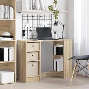 Maison Exclusive – Písací stôl, materiál: drevotrieska, povrchová úprava: Sonoma dub, rozmer: 100 x 40 x 75 cm