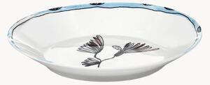 Hlboké taniere z jemného kostného porcelánu Midnight Flowers, 2 ks