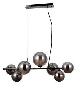 ITALUX PND-406007-7A-BCR - Luster na lanku CANELLO 7xG9/5W/230V čierna