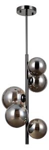 ITALUX PND-406007-V5A-BCR - Luster na tyči CANELLO 5xG9/5W/230V čierna