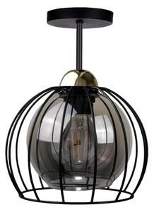 Prisadený luster SOLO BLACK 1xE27/60W/230V čierna/zlatá