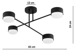 Brilagi - Prisadený luster MONO 4xGX53/12W/230V čierny