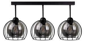 Prisadený luster SOLO BLACK 3xE27/60W/230V