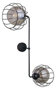 Nástenné svietidlo SOLO BLACK 2xE27/60W/230V