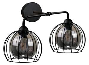 Nástenné svietidlo SOLO BLACK 2xE27/60W/230V