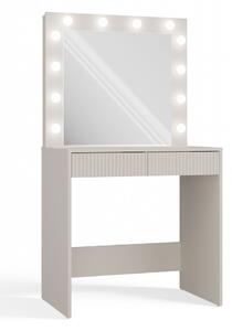 TP Living Toaletný stolík s LED osvetlením MARINA Slim kašmír