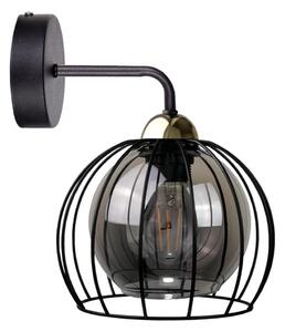 Nástenné svietidlo SOLO BLACK 1xE27/60W/230V čierna/zlatá