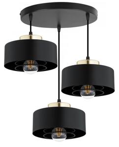 Brilagi - Luster na lanku SPRING 3xE27/60W/230V čierna/zlatá