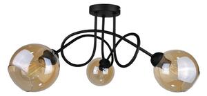 Prisadený luster VENUS BLACK 3xE27/60W/230V