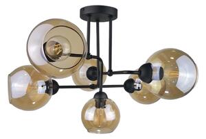 Prisadený luster MONDE BLACK 6xE27/60W/230V