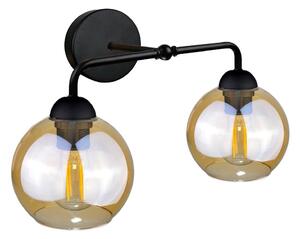 Nástenné svietidlo MELLE BLACK 2xE27/60W/230V
