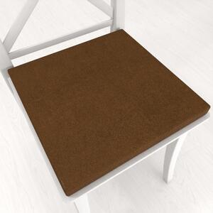 Biante Štvorcový podsedák z imitácie brúsenej kože Alcantara ALC-017 Hnedá hrdzavá - 38x38x3 cm