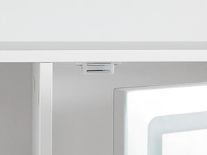 SONGMICS Toaletný stolík Vasagle Berny 90 cm so zrkadlom a LED osvetlením biely